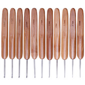 1Pc Bambusa Tamboradatas Āķi Dzija Aust Rokturis Āķis DIY Instrumenti Šūšanas Aksesuāri Mežģīņu pinuma amatniecības adata 0,5-3,0 mm