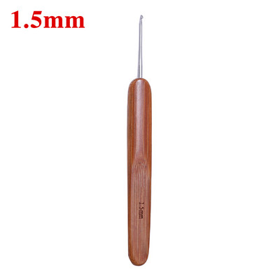 1Pc Bambusa Tamboradatas Āķi Dzija Aust Rokturis Āķis DIY Instrumenti Šūšanas Aksesuāri Mežģīņu pinuma amatniecības adata 0,5-3,0 mm