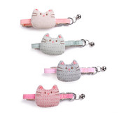 K5DC suņu apkakles siksna zēnam meitenei kucēnam kaķim ar metāla zvaniņiem maziem suņiem