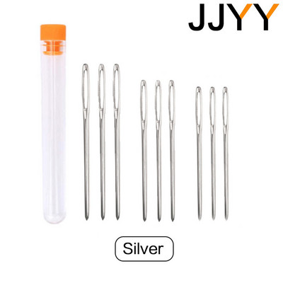 JJYY Lielacu neasas tērauda dzijas adāmadatas Šujamadatas