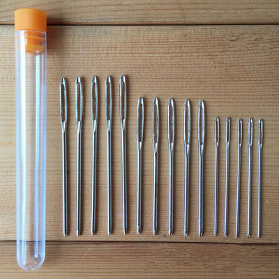 9 GAB lielas acs neasas šūšanas adatas Krustdūriena adāmadata Roku darbs ādas izšūšanas diegu adatas šūšanas piederumi