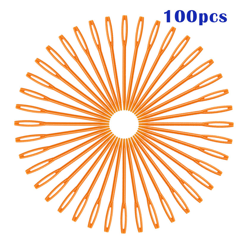 100 gab Bodkin lielas šūšanas adatas zelta acu piespraudes Izšūšana Gobelēns Rokas adatas instrumenti Vilna DIY