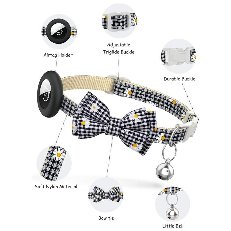 Suņu kaklasiksnas ar regulējamu Triglide sprādzi Ērtas kaķu kaklasiksnas suņu nakts drošībai Mīksta mājdzīvnieku kaklasiksna ar zvaniņu kucēniem