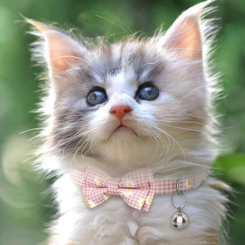 Suņu kaklasiksnas ar regulējamu Triglide sprādzi Ērtas kaķu kaklasiksnas suņu nakts drošībai Mīksta mājdzīvnieku kaklasiksna ar zvaniņu kucēniem