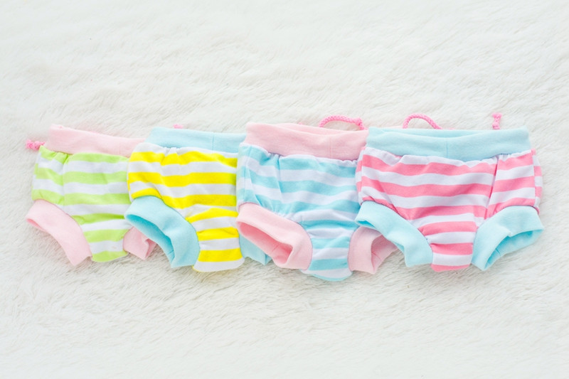 Kokvilnas lācītis suņu kucēns sanitārās bikses autiņbiksīšu apakšveļa higiēnas kaķim jaukas fizioloģiskas apakšbikses mazam mazam mājdzīvniekam