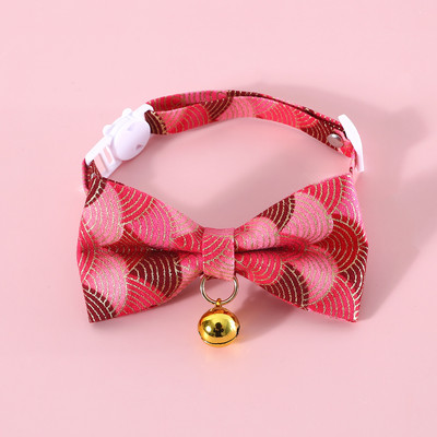 Candy Color Džinsu mājdzīvnieku kaklasiksnas Jauns kucēnu suns Bow Zvanu kaklasiksnas Jauki Kaķu kaklasiksnas Regulējamas Mājdzīvnieku Apģērba Kaklarota Mājdzīvnieku Aksesuāri