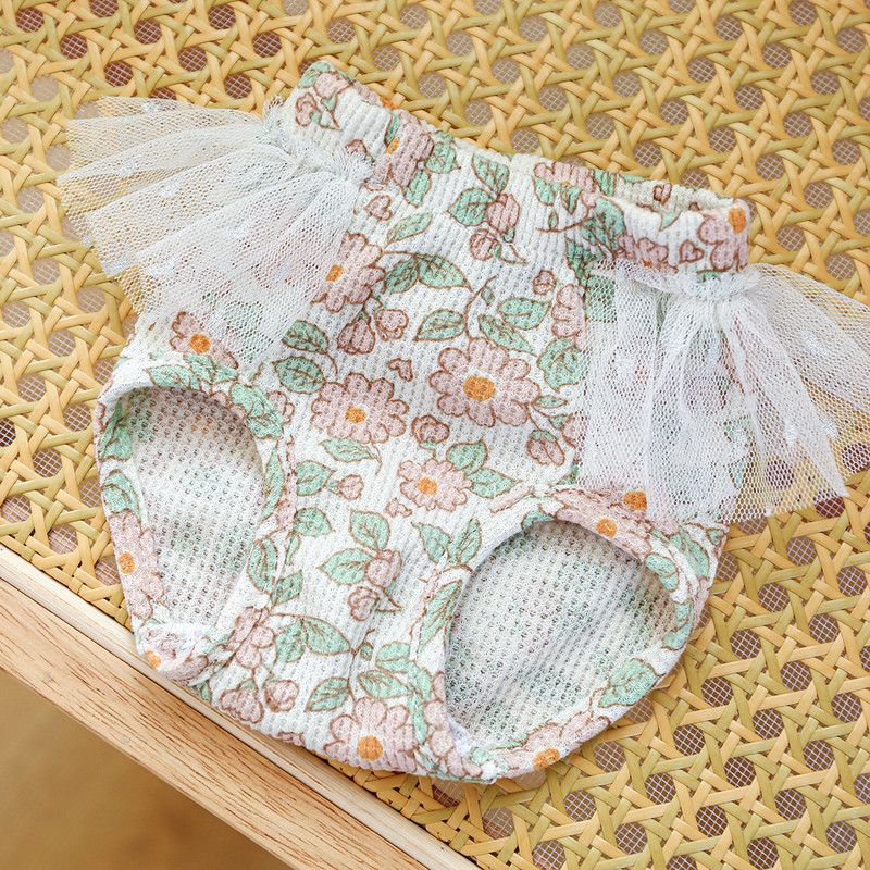 Kutya fiziológiai nadrág Pelenka Ruhák Rugalmasság Fehérnemű Bugyi Sifon Aranyos kiskutya macska kisállat kellékek XS-L menstruációs nadrág