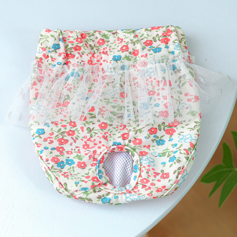 Kutya fiziológiai nadrág Pelenka Ruhák Rugalmasság Fehérnemű Bugyi Sifon Aranyos kiskutya macska kisállat kellékek XS-L menstruációs nadrág
