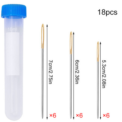 MIUSIE 18/20 gab 5,3/6/7 cm strupas lielas adatas ar adatu pudeli Nerūsējošā tērauda ādas šūšanas adatas Ādas amatniecības rīks