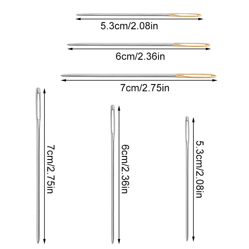 MIUSIE 18/20 gab 5,3/6/7 cm strupas lielas adatas ar adatu pudeli Nerūsējošā tērauda ādas šūšanas adatas Ādas amatniecības rīks