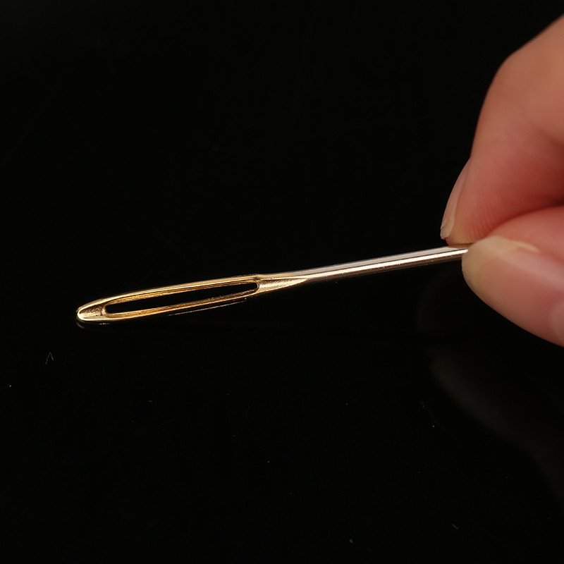 MIUSIE 18/20 gab 5,3/6/7 cm strupas lielas adatas ar adatu pudeli Nerūsējošā tērauda ādas šūšanas adatas Ādas amatniecības rīks