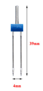 3 db/táska 2 mm-es 3 mm-es 4 mm-es varrógép dupla ikertű tűk kézimunka énekesnőnek Janome Feiyue ikertűtűk varrás