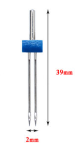 3 db/táska 2 mm-es 3 mm-es 4 mm-es varrógép dupla ikertű tűk kézimunka énekesnőnek Janome Feiyue ikertűtűk varrás