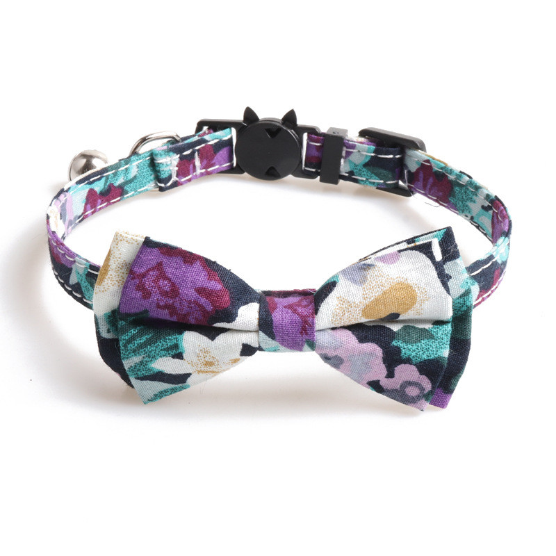 Mājdzīvnieku kaķu kaklasiksnas Kaķu piederumi Modes loku aksesuāri Bowknot Josta Zvans Kaķu kaklasiksna Kucēns Suņi Kaķēni Kaķi Kaklarota
