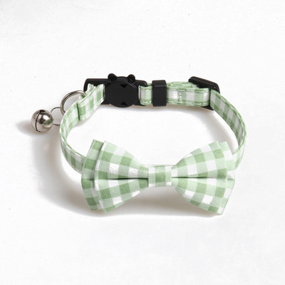 Mājdzīvnieku kaķu kaklasiksnas Kaķu piederumi Aksesuāri Ziedu rūtains kombinēts uzvalks Kaķu kaklasiksna Bow Bell Kucēns Kaķēni Kaklarota Mājdzīvnieku izstrādājumi