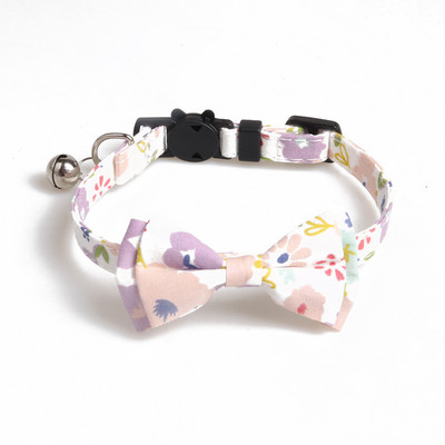 Mājdzīvnieku kaķu kaklasiksnas Kaķu piederumi Aksesuāri Ziedu rūtains kombinēts uzvalks Kaķu kaklasiksna Bow Bell Kucēns Kaķēni Kaklarota Mājdzīvnieku izstrādājumi