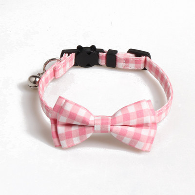Mājdzīvnieku kaķu kaklasiksnas Kaķu piederumi Aksesuāri Ziedu rūtains kombinēts uzvalks Kaķu kaklasiksna Bow Bell Kucēns Kaķēni Kaklarota Mājdzīvnieku izstrādājumi