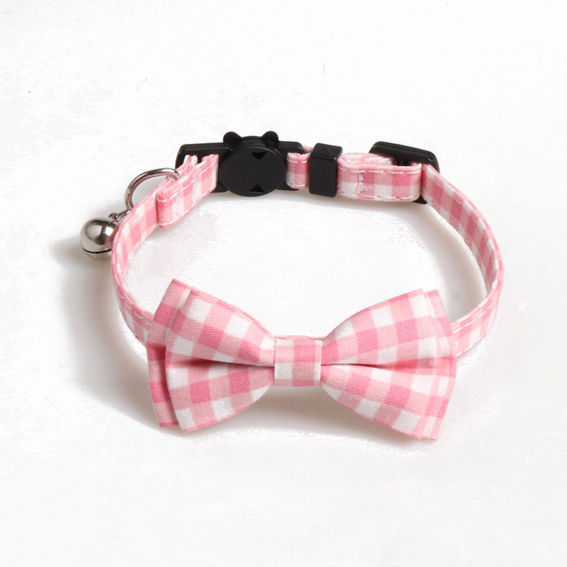 Mājdzīvnieku kaķu kaklasiksnas Kaķu piederumi Aksesuāri Ziedu rūtains kombinēts uzvalks Kaķu kaklasiksna Bow Bell Kucēns Kaķēni Kaklarota Mājdzīvnieku izstrādājumi