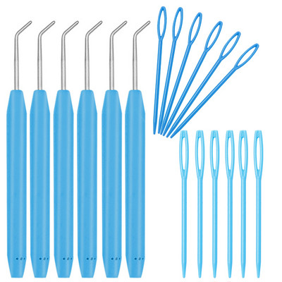 Fenrry heegelnõela komplekt Loom Knit Nõela Heegelnõela komplekt Plastikust kudumisvardad Villased lõngavardad juhuslikud värvid