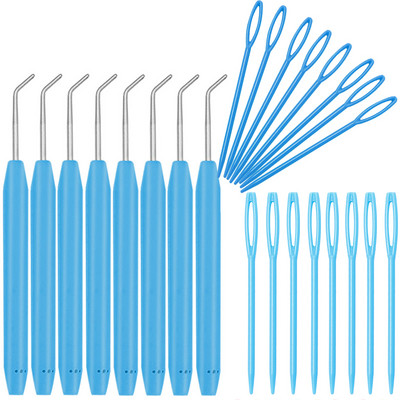 Fenrry heegelnõela komplekt Loom Knit Nõela Heegelnõela komplekt Plastikust kudumisvardad Villased lõngavardad juhuslikud värvid