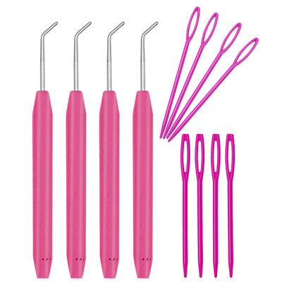 Fenrry heegelnõela komplekt Loom Knit Nõela Heegelnõela komplekt Plastikust kudumisvardad Villased lõngavardad juhuslikud värvid