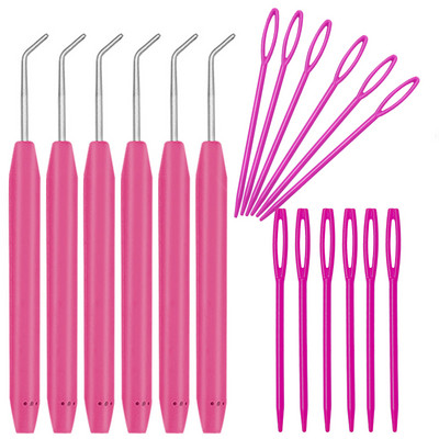 Fenrry heegelnõela komplekt Loom Knit Nõela Heegelnõela komplekt Plastikust kudumisvardad Villased lõngavardad juhuslikud värvid