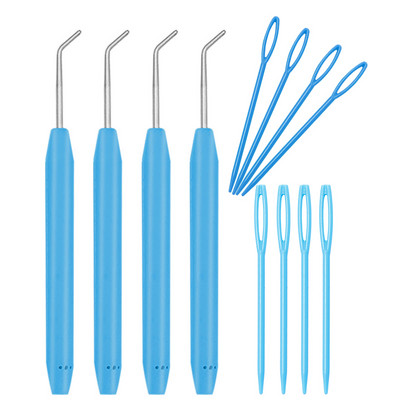 Fenrry heegelnõela komplekt Loom Knit Nõela Heegelnõela komplekt Plastikust kudumisvardad Villased lõngavardad juhuslikud värvid