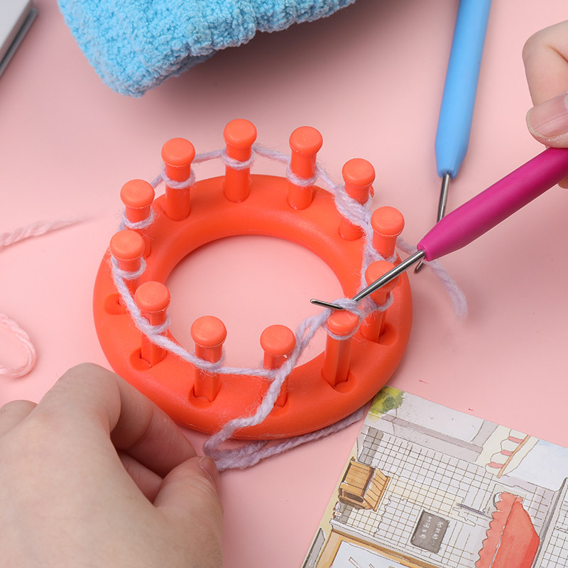 Fenrry heegelnõela komplekt Loom Knit Nõela Heegelnõela komplekt Plastikust kudumisvardad Villased lõngavardad juhuslikud värvid