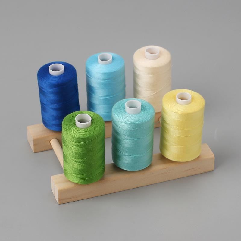 Koka spoles organizētājs Šūšanas diegu uzglabāšanas kronšteins Roll Rokdarbu rīki Piederumi DIY Apģērbu rokdarbu glabātuve