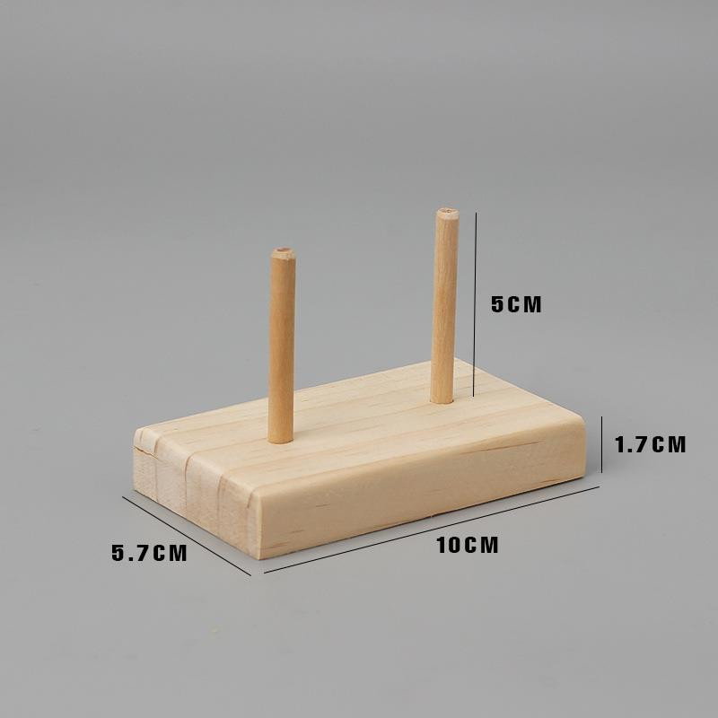 Koka spoles organizētājs Šūšanas diegu uzglabāšanas kronšteins Roll Rokdarbu rīki Piederumi DIY Apģērbu rokdarbu glabātuve