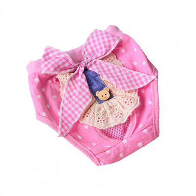 Kisállat-alsók Pelenka masni-csomó Dekoráció Mosható Pamut Puha Rövidnadrág Macska Zaklatás elleni Fiziológiás Nadrágok Kölyökkutya Kiegészítők