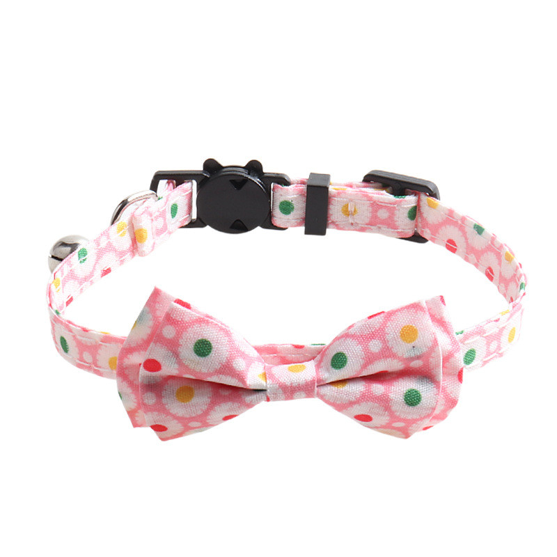 Kisállat macska nyakörvek macska kellékek Kiegészítők Halloween sorozat Szövedék Macskanyakörv Íves macskanyakörv csengővel Állítható kisállat termékek