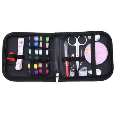 Set cutie de cusut pentru uz casnic, portabil, cu 12 ace, set de cusut, pungi de depozitare, organizator de articole diverse, unelte pentru casa, accesorii de cusut