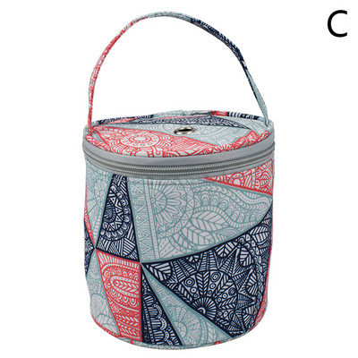 Mājsaimniecības adīšanas maiss Dzijas uzglabāšanas soma Pārnēsājams glabāšanas futrālis tamborēšanas āķim Adāmadatas Šūšanas piederumi