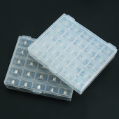 25 rés Üres orsók Orsók Doboz Varrógép Orsótok Borítók Varró kézműves Műanyag tok Tárolódoboz varrógéphez