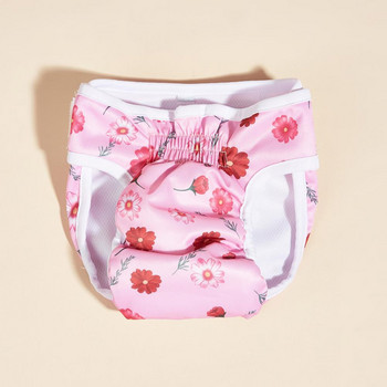Менструални панталони за домашни любимци Предотвратяване на инфекции Печат на цветя Кучешка менструална санитарна пелена