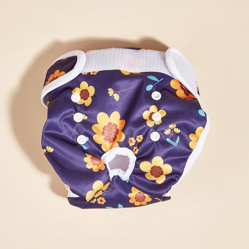 Kisállat menstruációs nadrág fertőzések megelőzése Virágnyomtatás Kutya menstruációs egészségügyi pelenka