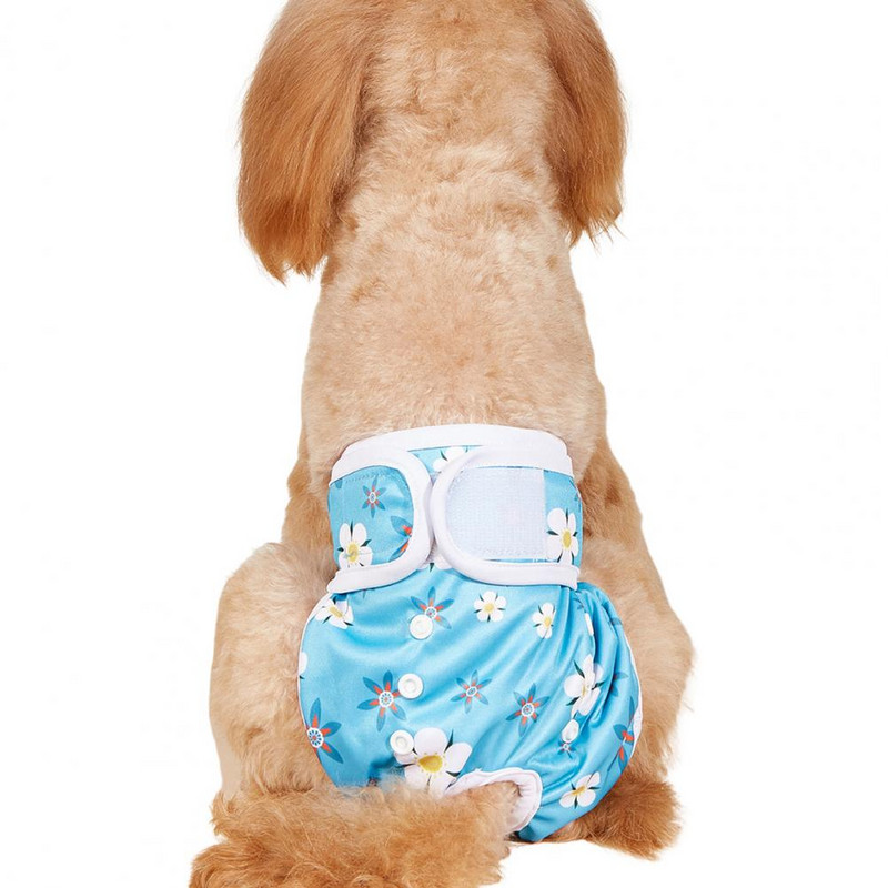 Kisállat menstruációs nadrág fertőzések megelőzése Virágnyomtatás Kutya menstruációs egészségügyi pelenka