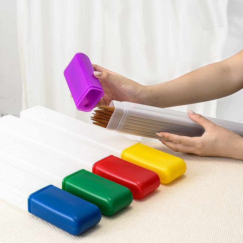 1 vnt. adatų laikiklis plastikinis megztinis mezgimo adatų laikymo kelioninis rinkinys Nešiojamos siuvimo dėžutės Mezgimo adatų dėžutė 