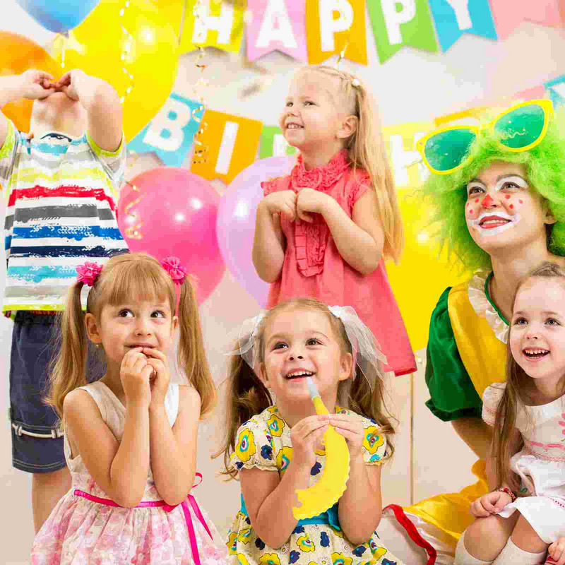 4 db ívelt kürt gyerek trombita játék foci rajongói parti zajkeltő mini labda gyerekeknek légkürtök ajándékok meccsek szurkolni