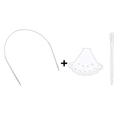 1 komplekts 1,6–4,8 mm nerūsējošā tērauda apļveida adāmadatas Tamboradatas Adatu rokdarbu rīki adīšanas āķu komplektam Aušana DIY