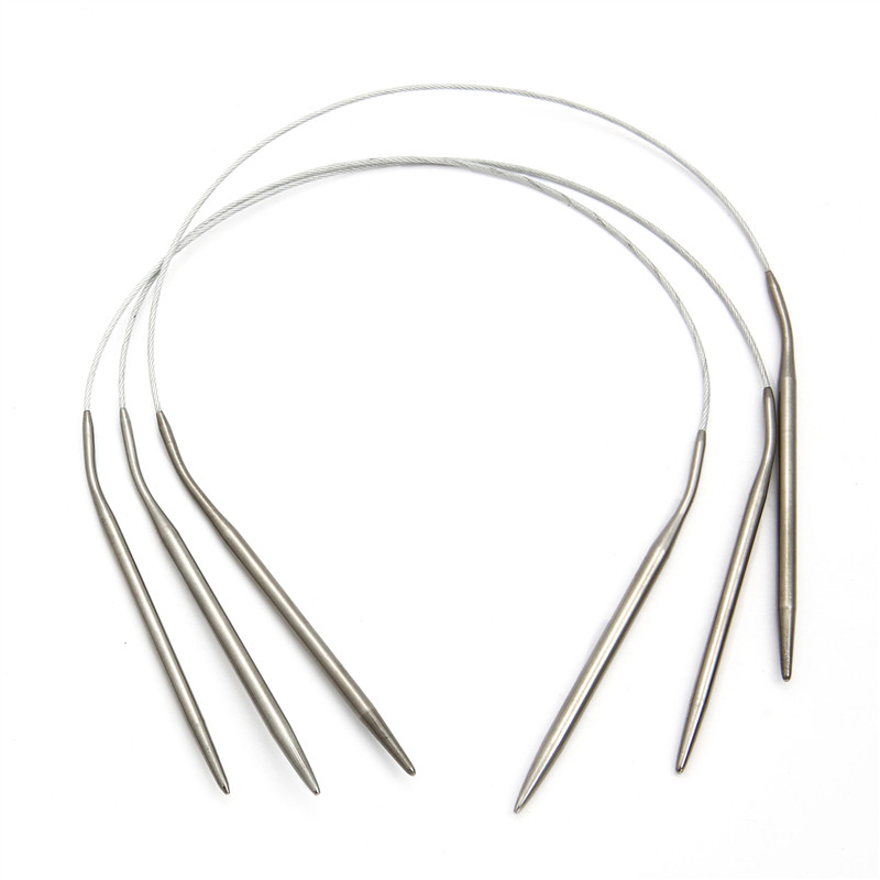 1 komplekts 1,6–4,8 mm nerūsējošā tērauda apļveida adāmadatas Tamboradatas Adatu rokdarbu rīki adīšanas āķu komplektam Aušana DIY