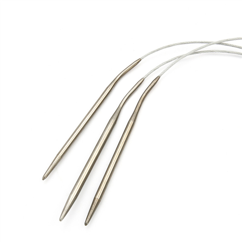 1 komplekts 1,6–4,8 mm nerūsējošā tērauda apļveida adāmadatas Tamboradatas Adatu rokdarbu rīki adīšanas āķu komplektam Aušana DIY