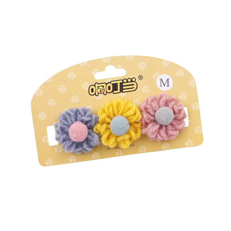 Háziállat nyakörv Gyapjú Virágok Macskanyakörv Nyaklánc Nyaklánc Csomagos nyakörv Kis méretű Nyakörv Kisállat Nyakörv Kisállat Kiegészítők