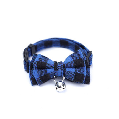Rūtainas kucēna suņa kaķa kaklasiksnas ar zvana kokvilnas svītrainām tauriņu kaklarotu Bulldogs Čivavas tauriņš Mājas kaķa suņa bandānas kaklasiksna