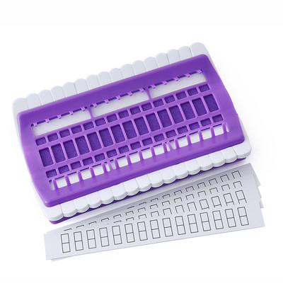 30 pozíció Szálrendezők Fogselyemrendező hímzőkészlet Keresztszemes eszköz Műanyag és hab hímzőselyem-rendező eszköz