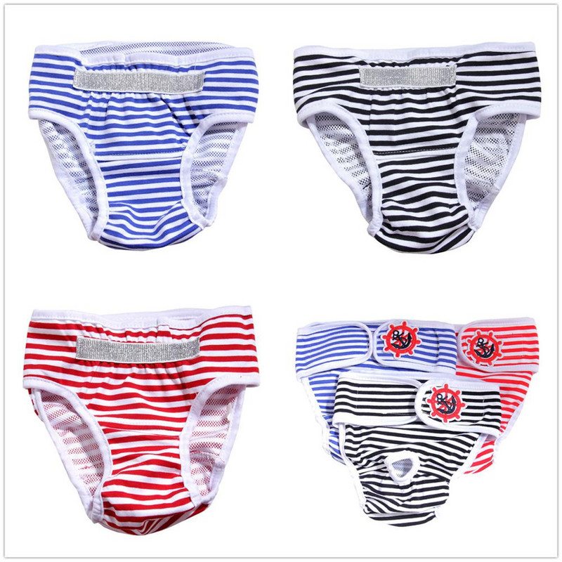 S-XL kutyapelenka fiziológiai nadrágok egészségügyi mosható női kutyabugyi fehérnemű rövid pamut kisállat rövidnadrág betűs bugyi kutyáknak