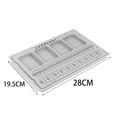 Flocked Bead Board DIY Flocked Finding Tray Rokdarbi Aksesuāri juvelierizstrādājumu izgatavošanai DIY Rokassprādzes Kaklarotas Aksesuāri