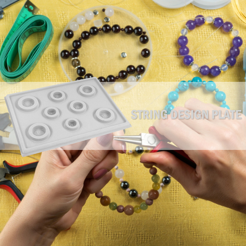 Flocked Bead Board DIY Flocked Finding Tray Rokdarbi Aksesuāri juvelierizstrādājumu izgatavošanai DIY Rokassprādzes Kaklarotas Aksesuāri