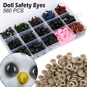 560Pcs/Σετ πλαστικά, ανθεκτικά μάτια, μύτη και πλυντήριο ασφαλείας για βελούδινη κούκλα DIY